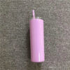20oz Skinny Tumbler With Seal Lids Rainbow Straws Stainless Steel Thermos Bottle Double Insulated Water Cup For Travel