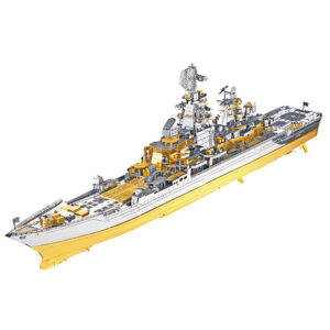 Piececool 3D Metal Puzzle -Russian Battlecruiser Pyotr DIY Jigsaw Toy Model Building Kits Christmas Gifts for Adults