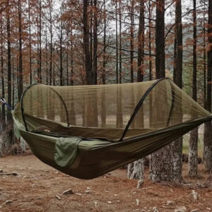 c26f72c740f922a7 Outdoor Camping Hammock With Mosquito Net Lightweight Hanging Hammocks High Strength Parachute Fabric Hanging Bed Net 250x120cm