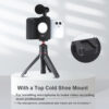UURIG PH-10 Wireless Handle G rip Holder Stabilizer Smartphone Vlog Remote Control 1/4"LED Light for i Phone Android