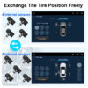 c27f0130e9de719c J USB Android TPMS Tire Pressure Monitoring Display Alarm System Internal External 5 Sensors For Car Navigation Radio