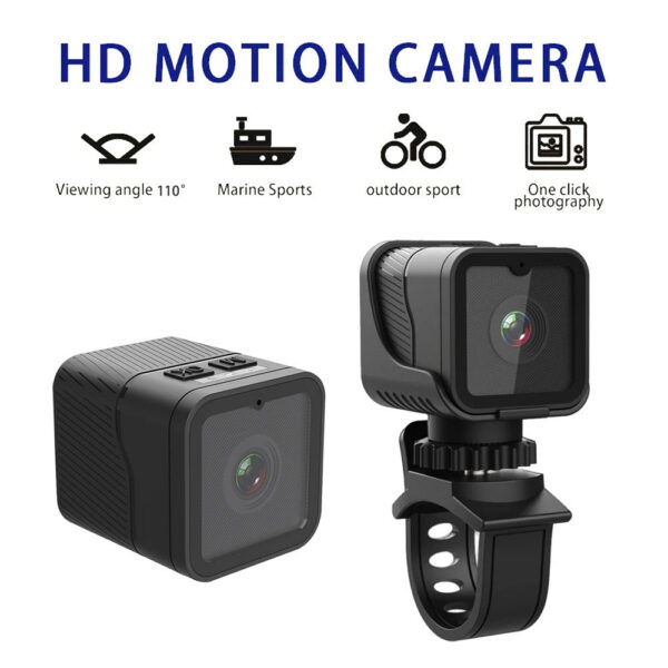 c28a8d2bf9ec2fa1 1080p High-Definition Portable Sports Mini Camera With Hotspot WiFi Waterproof Camera, Motorcycle And Bicycle Driving Recorder