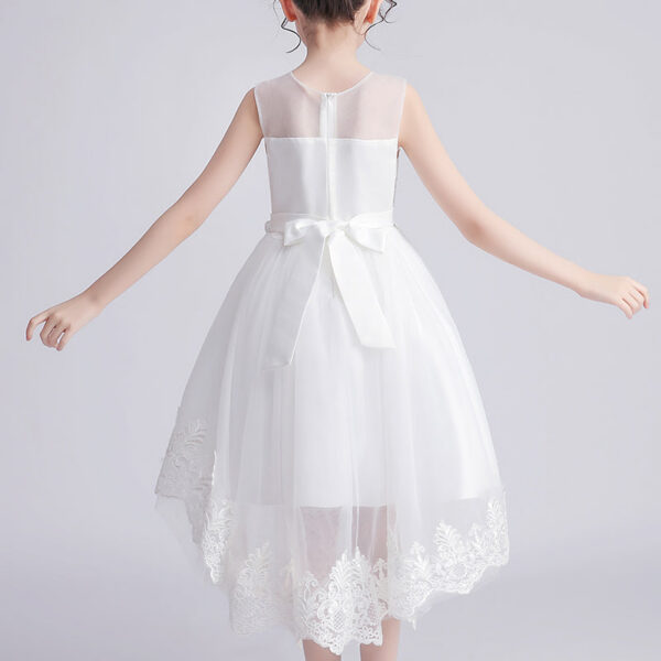 Kids Dress For 4-12 Girls Costumes Wedding Party Tailing Evening Elegant Princess Sleeveless Children’s Dresses 1293
