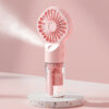 c28cf3051f7337ed Mist Portable USB Rechargeable Handheld with Humidifier Mini Water Spray Hand Fan