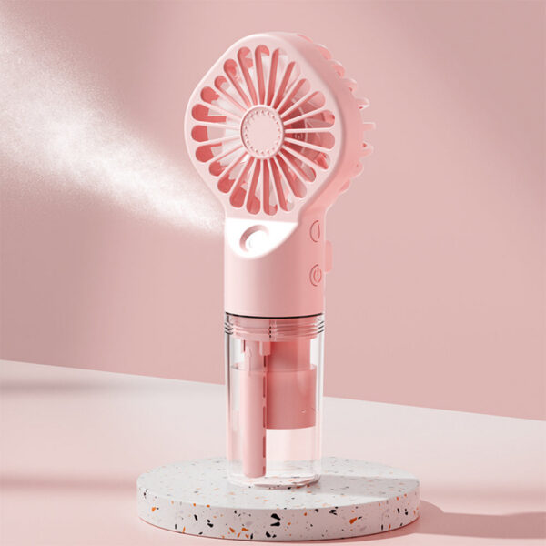 c28cf3051f7337ed Mist Portable USB Rechargeable Handheld with Humidifier Mini Water Spray Hand Fan