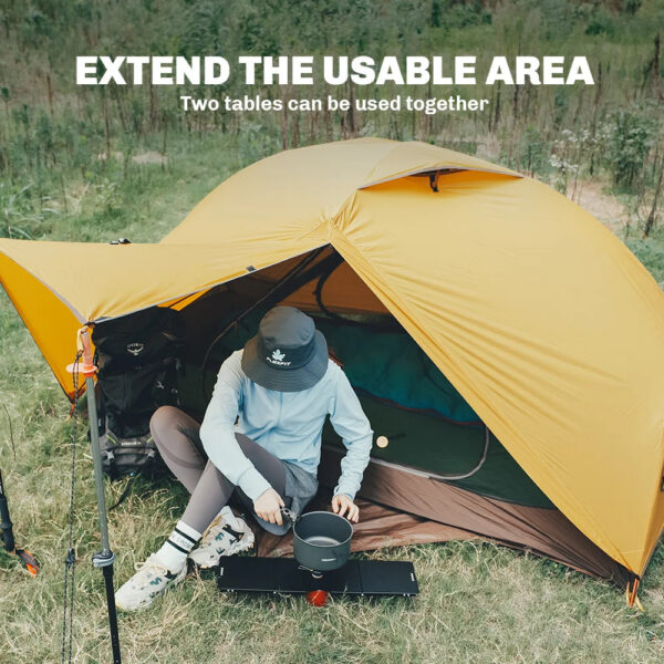 c29473b1ce3d1230 Fire-Maple Petrel Ultralight Table Portable Foldable Aluminum Desk for Solo Hiking Camping Travel Gas Burner Rack Table 191g