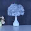 New Warm Light Table Lamp Nightlights Feather Lampshade Creative Wedding Home Bedroom Decor Birthday Gift
