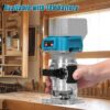 c2adb82b6c71559b Woodworking Electric Trimmer Brushless Trimming Machine Wood Router Milling Engraving Slotting Machine For Makita 18V Battery