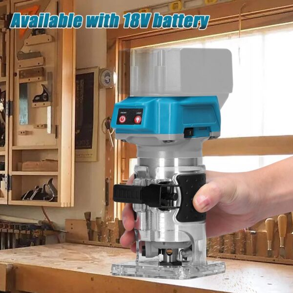 c2adb82b6c71559b Woodworking Electric Trimmer Brushless Trimming Machine Wood Router Milling Engraving Slotting Machine For Makita 18V Battery