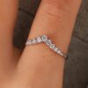 S925 Sterling Silver Little Princess Crown Diamond Ring Simple Sen Series Little Fresh Fine Wedding Engagement Birthday Gift