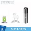 USB Rechargeable Flashlight With LED Built in 1200mAh Lithium Battery Waterproof Camping Light Zoomable Torch