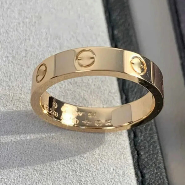 Original Engrave4 5 6mm Diamond Love Ring Gold Sier Rose 316L Stainless Steel Rings Woman Man Lover Wedding Jewelry Lady Party 6 7 8 9 10 11