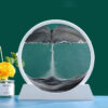 3D Moving Art Picture Round Glass Deep Sea Sandscape Hourglass Quicksand Craft wing Sand Painting Office Home Decor Gift