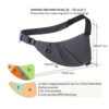 c2d65651cba7244a Crossbody Sling Bag, Shoulder Bag, Anti-Theft Chest Bag, Multi-Pocket Fanny Pack