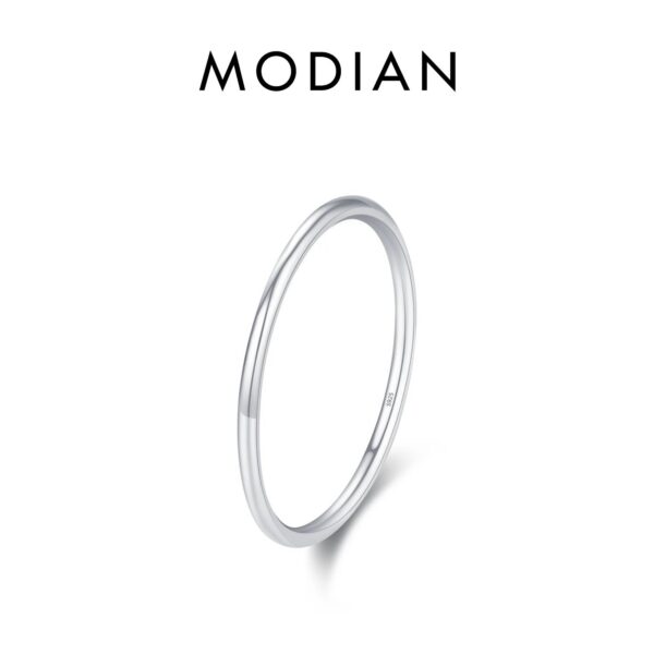 c2d756096c2959fb MODIAN 925 Sterling Silver Minimalist Thin Stackable Fashion Rings Classic Gold Color Fine Jewelry For Women Girl Party Gifts