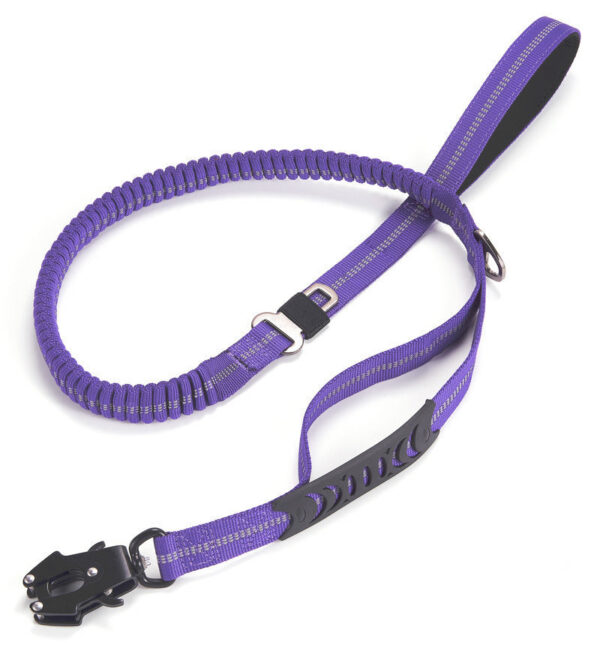 c2e1e659c116b992 Heavy Duty Tactical Bungee No Pull Dog Leash Reflective Shock Absorbing Pet Leashes with Car Seatbelt for Large Dogs