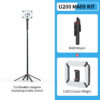 Ulanzi MA09 1.8m Selfie Stick Tripod for iPhone 16 15 Android Phone with Remote Control Panoramic Ball head Holder U200 VL49 Kit
