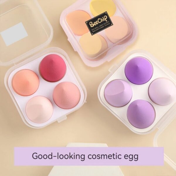 c2e378a5f01da5d0 4PCS Eggs Set Seamless Smudging More Hygienic Prevents Bacteria Buildup Create A Flawless Makeup Look Beauty Egg Case