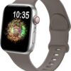 c2fb5a51609279d7 TreasureMax Sport Band Compatible with Apple Watch Bands 38mm 40mm 41mm 42mm 44mm 45mm 49mm,Soft Silicone Strap Compatible for Apple Watch Series 9 Ultra 8 7 6 5 4 3 2 1 SE Men Women Grey 38/40/41MM