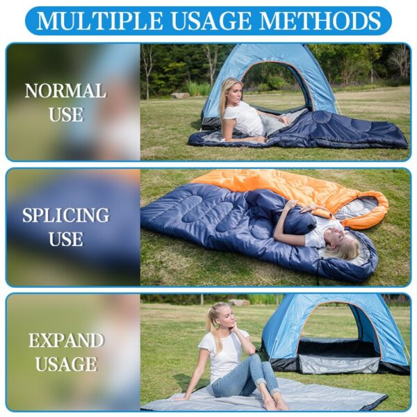 Camping Equipment Sleeping Bag for Outdoor Traveling Hiking Spring Summer Autumn Ultralight Waterproof Envelope Backpacking