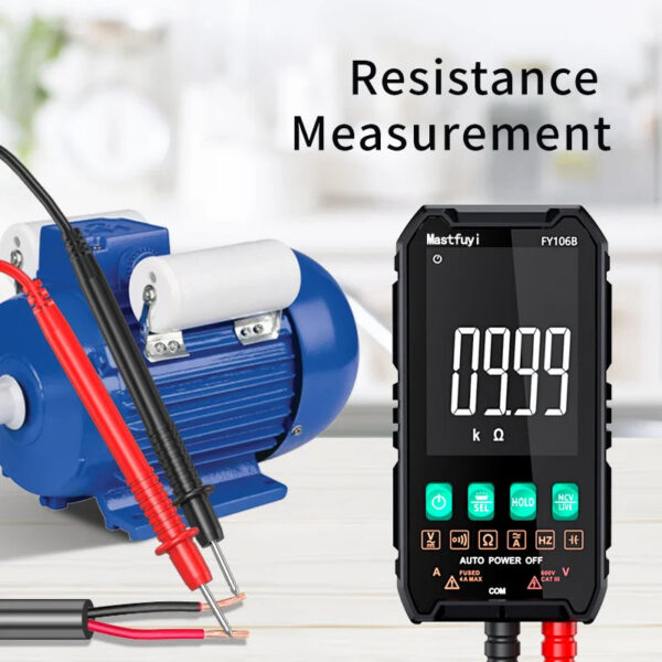 c31a4b4fdc63786c MASTFUYI Mini Digital Multimeter Smart Electrician Tester For DC/AC Voltage Capacitance Ohm Hz NCV Professional Multitester