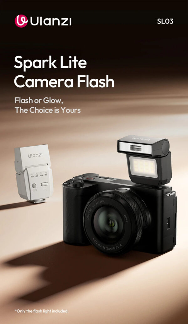 Ulanzi SL03 Spark Lite Camera Flash Portable Fill Light Camera Flash for Sony for Canon for Nikon for FUJIFILM