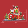c326580fed707369 2023 City Creativity Winter Village ART House Model Building Blocks Bricks Kids Toys Christmas Gift