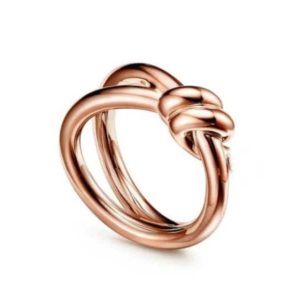 Womens Designer Rope Twisted Diamondless Set with Diamond Popular Fashion Classic Versatile Single Double Ring Multi Size
