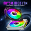 OEM PRISM PRO Computer Chassis 12cm ARGB 4 Pin PWM Quiet Coog Fan 12V Large Air Volume 45.2CFM/600-1500RPM