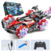 Colorful lights spray stunt racing 4WD shift 2.4G wireless gesture induction racing race remote control toy car