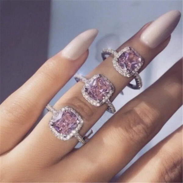 c34ff35ce234f6f9 choucong Promise Ring sterling Sier Cushion cut 3ct Diamond Engagement Wedding Band Rings For Women men Jewelry