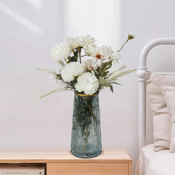 Faux Flowers in Vase,Artificial Flowers in Vase,Table Centerpieces for Dining Room,Flower Centerpieces for Tables,Fake Flowers with Vase,Kitchen Table Decor,Coffee Table Decor