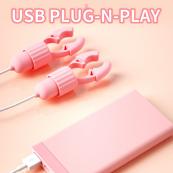 Sucking Vibrating Nipple Clamp Tongue Licking Vibrator For Women Breast Massage Labia Clitoris Clip Stimulation Massager Sex Toy