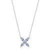 Serenity 1.2cttw 3*6mm Marquise Cut All Moissanite For Women S Sier 4 Stones Horse Eye Diamond Pendant Necklace