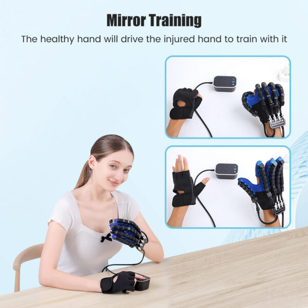 c3737121c4c4e1d4 Left & Right Hand Finger Rehabilitation Exerciser Robot Gloves Stroke Hemiplegia Cerebral Infarction Training Therapy Equipment