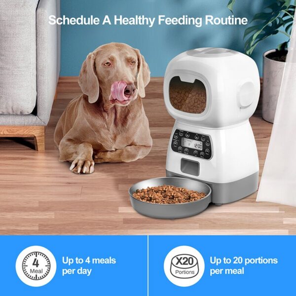 1PC Automatic Pet Intelligent Remote Control Cat And Dog Feeding Timing Quantitative Food hine