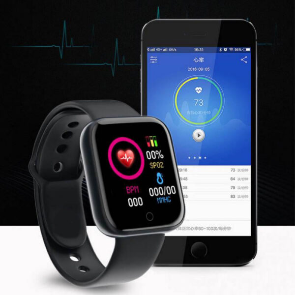 Multifunctional Smart Watch Men Women Bluetooth Connected Phone Music Fiess Sports Bracelet Sleep Monitor Y68 Smartwatch D20