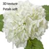 c394b207062ef7d5 3PCS 22 inch Lifelike Artificial Hydrangea Large Real Touch Flowers Artificial Flowers Dry Flowers Outdoor Wedding Christmas Office Family Party Living Room Table Decoration (White)