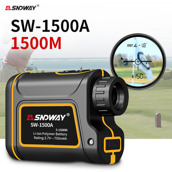SNDWAY Rangefinder Telescope 600M 1000M 1500M Laser Distance Meter For Hunting Monocular Golf Range Finder Roulette Tape Measure