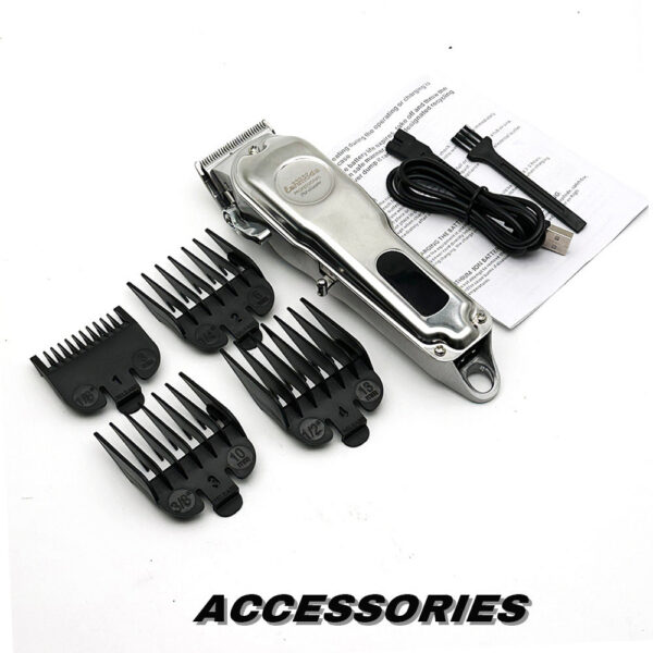 Professional Dog Hair Clipper All Metal Rechargeable Pet Trimmer Cat Shaver Cutting hine Puppy Grooming Haircut Low Noice