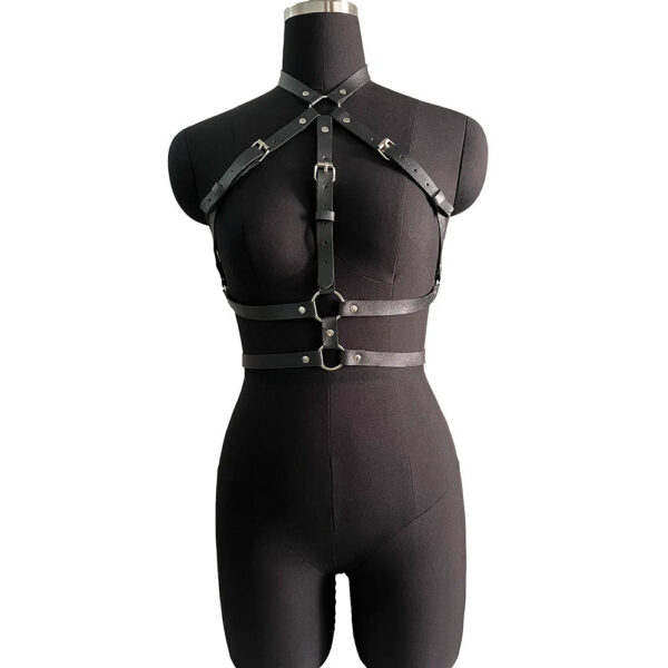 Women Sexy Bondage Harness Set Leather Lingerie Fetish Couple Underwear Thigh Garter Stocking Women's Harness Bra Sword belt