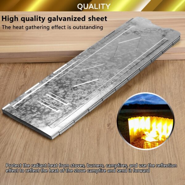 c3f4a9a13940687f Profiwoab 9 Plates stove windshield Foldable Outdoor Camping Cooker windshield Wind Screen camping gas windshield
