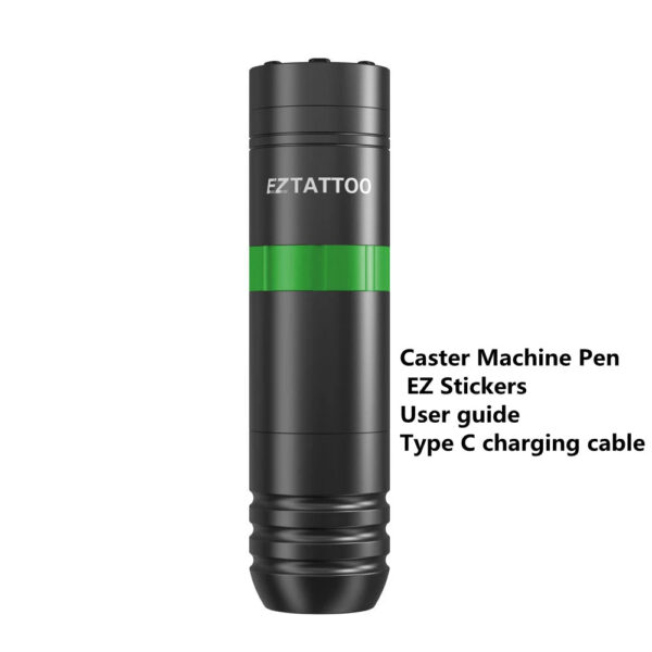 c411d8c90e13e5dd EZ Caster Wireless Cartridge Tattoo Machine pen Rotaty Battery Pen with Portable Power Pack 1500mAh LED Digital Display