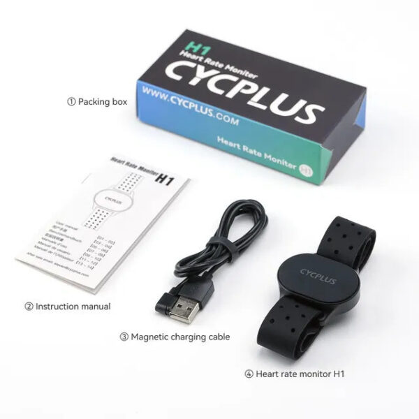 c429e7271487078e CYCPLUS Heart Rate Sensor Armband Wrist Belt Bluetooth ANT+ Fiess Monitor for Garmin Wahoo GPS Bike Computer
