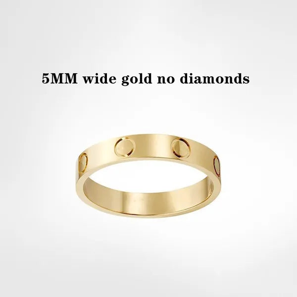 c42bfc99b9bbbb8e designer ring Screw Mens Rings Woman Classic Lover for Love Wedding Diamond Ring Gold Sier Rose Never Fade Not Allergic -4/5/6mm