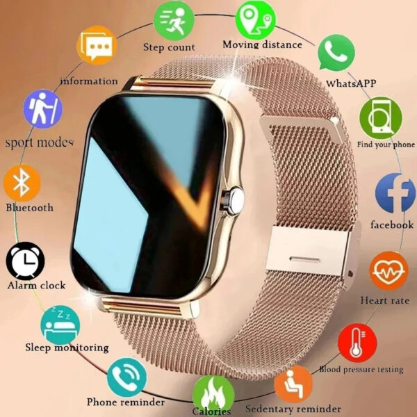 c4329daca7378c40 Smart Watch Men Women Gift For Xiaomi Full Touch Screen Sport Fiess Watches BT Call Digital Smartwatch Wristwatch 2024 New