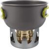 c43ab5fa4ef143ed JIAHEY Mini Spirit Burner Windshield Alcohol Camping Stove Alloy Brass Lightweight Adjustable Temperature Alcohol Stove for Backpacking Hiking Outdoor, BBQ Cooking Picnic