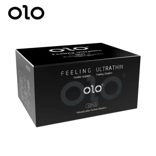 OLO Ultra Thin Condom 0.01 Feeling Penis Sleeve Hyaluronic Acids Rubber Latex Ejaculation Delay Dotted Condoms Intimate Sex Toy