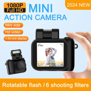 Mini Monoreflexes Style Camera Cmos Flash Lamp And Battery Dock Portable Video Recorder Dv 1080p With Lcd Screen New