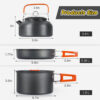 Cooking set Camping Cookware Travel Tableware Outdoor Picnic Set Teapot For 2-3 Peaple Non-stick pots assorted sets